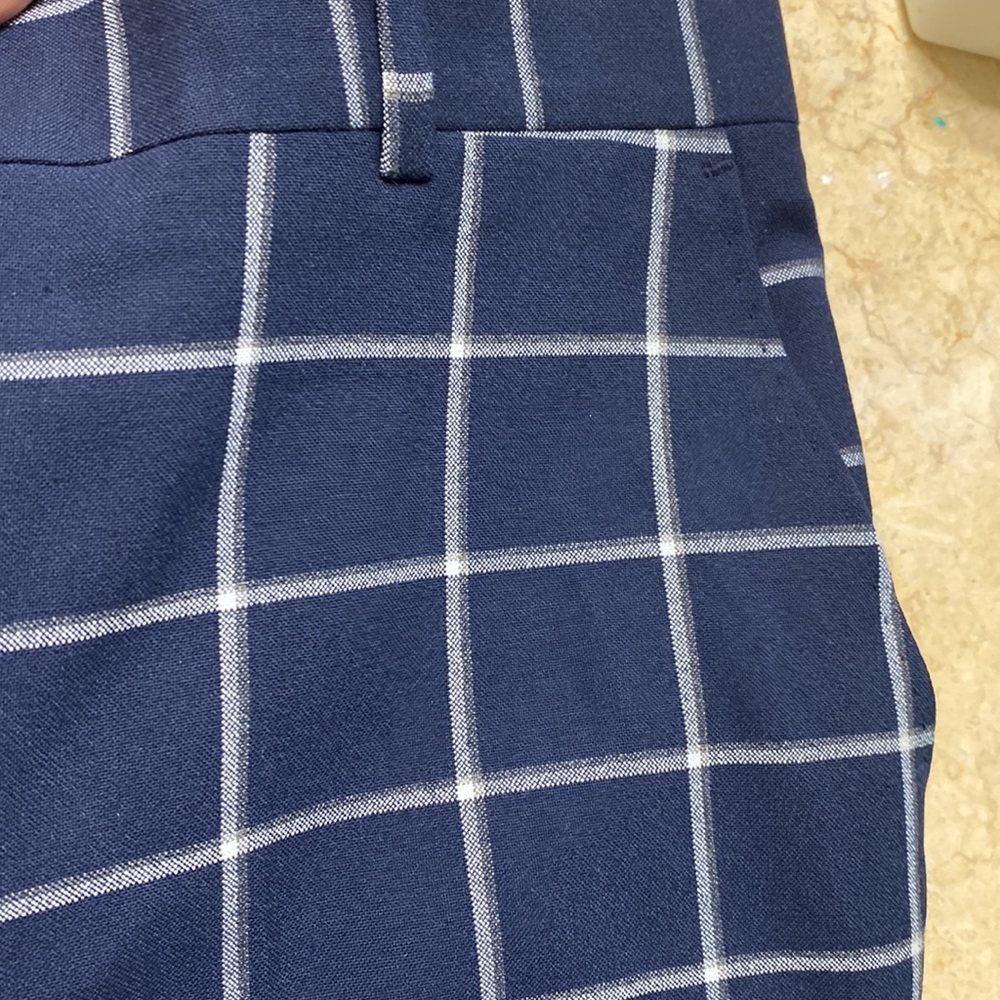 BOOHOO SKINNY LARGE SCALE WINDOWPANE CHECK SUIT PANTS Size 32R - Picture 8 of 8
